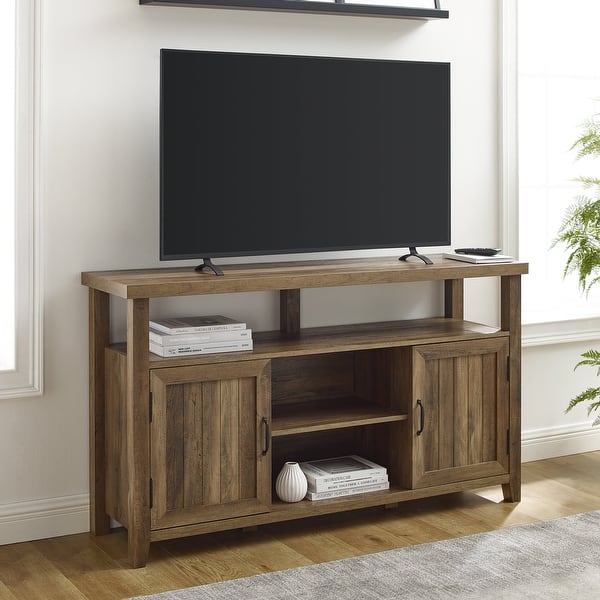 Farmhouse Tall TV Stand for TVs up to 65", Reclaimed Barnwoo Bed Bath